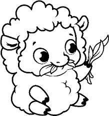 Click the sheep coloring pages to view printable version or you might also be interested in coloring pages from sheep category. Baby Sheep Coloring Page Cute Sheep Coloring Page Full Size Png Download Seekpng