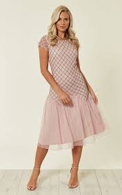 Alexa Blush Evening Dress By Lindy Bop