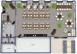 A Restaurant Floor Plan Layout