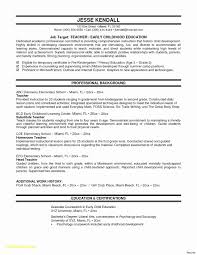 Resume Samples With Education Section Valid Resume Sample Masters