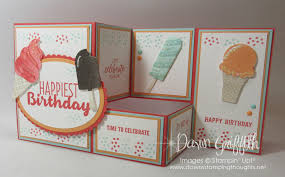 Fun Fold Birthday Card Video Dawns Stamping Thoughts