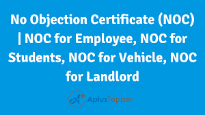 no objection certificate noc noc