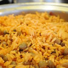 Puerto rican rice and beans with green olives. Puerto Rican Rice Pigeon Beans And Pork Chops Recipe Delishably