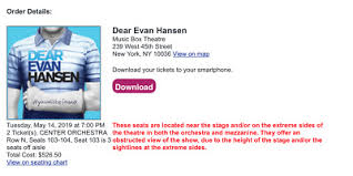 Dear Evan Hansen Tickets In New York City 2 Seats
