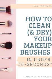 how to clean your makeup brushes in