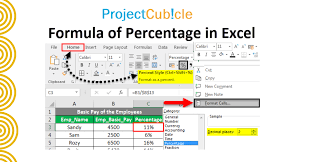 how to calculate percenes in excel