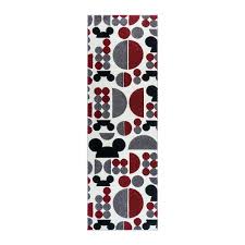 disney mickey mouse white red 3 ft x 8
