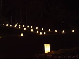 Christmas Day Luminaries In Gastonia North Carolina