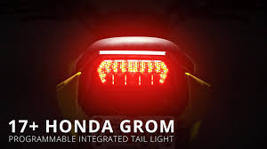 How To Install A Programmable Integrated Tail Light On A 2017 Honda Grom By Tst Industries Youtube