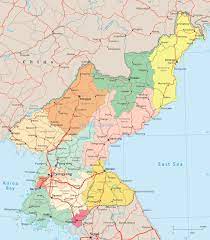 north korea political map