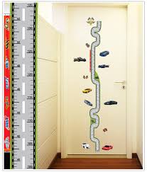 Us 4 47 Creative Boys Love Car Speedway Baby Children Height Measure Chart Wall Stickers For Kids Room Sticker Funny Nursery Decal In Wall Stickers
