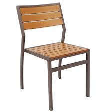 Aluminum Rust Colored Patio Chair With