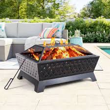 Outdoor Wood Burning Fire Pit Patio