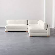 white linen sectional sofa