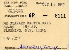 New york public library card. Library Cards