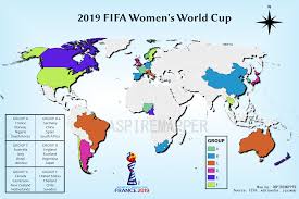Map 2019 Fifa Womens World Cup Infographic Tv Number