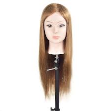 hair braided makeup doll head
