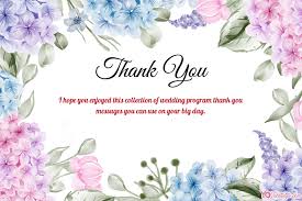 Thank you with flowers images. Wedding Thank You Cards Online With Beautiful Flowers