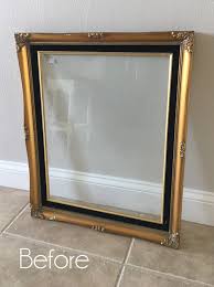 Faux Etched Glass Mirror Confessions