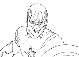 Besides that, many boys and the children also choose coloring pages for captain america are not difficult just like a game. Free Printable Captain America Coloring Pages For Kids