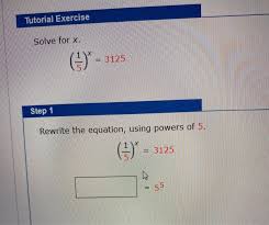 Solved To Solve Exponential And