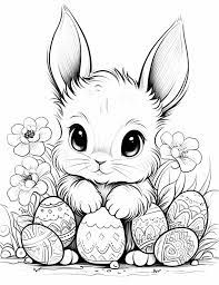 44 cute bunny coloring pages for kids