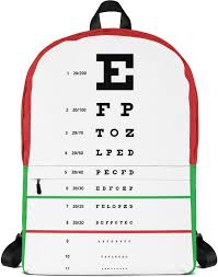 Snellen Eye Chart Backpack