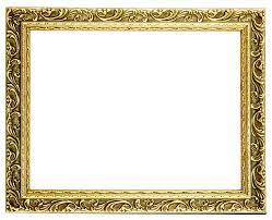 gold colored wooden frame on