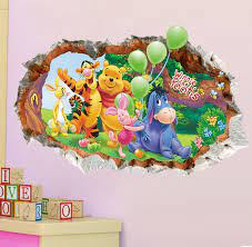 Lovely Winnie The Pooh Wall Stickers