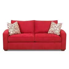 red cotton 2 seater fabric sofa set in