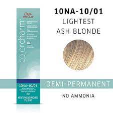 wella color charm 10na lightest ash