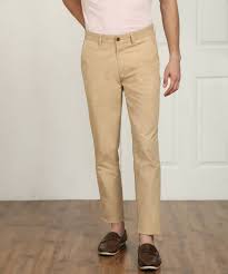 Wills Lifestyle Slim Fit Mens Beige Trousers Buy French