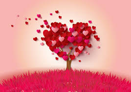 wallpaper tree heart hearts love