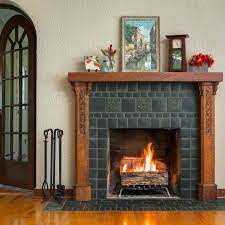 Craftsman Fireplace Slate Fireplace