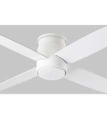 Oslo Hugger 52 Inch White With White Blades Indoor Fan Light Kit Sold Separately