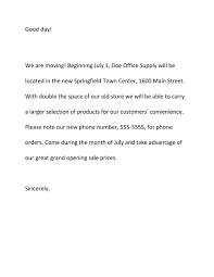 This letter in being written to you regarding the change of staff dealing with the warehouse maintenance. 49 Best Change Of Address Letters 100 Free á… Templatelab