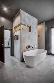 Color Walls Go With Gray Tile Bathroom