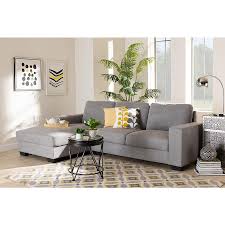 fabric upholstered sectional sofa