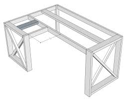 Check out the rest of our free diy desk plan series here! L Shaped Double X Desk Handmade Haven
