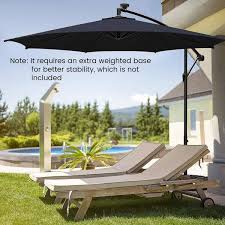 Led Lights Sun Shade Offset Umbrella