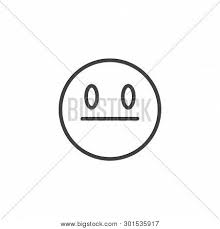 He possesses a blank face. Neutral Face Emoji Vector Photo Free Trial Bigstock