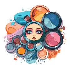 eyeshadow clipart cartoon in