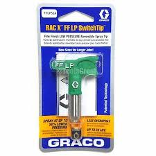 Graco Rac X Fflp Spray Tip Sizes Fine Finish Low Pressure