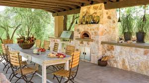 traditional outdoor kitchens old
