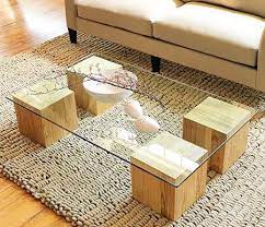 make a glass top coffee table in this
