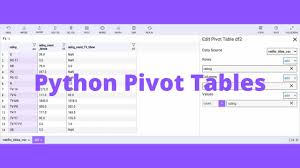 make pivot tables in python with mito