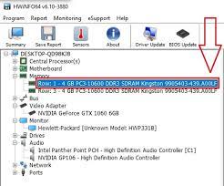 modelo de mi memoria ram sin