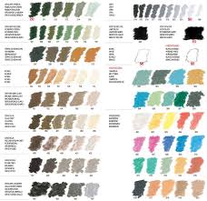 Sennelier Artists Soft Pastels Singles Colour Chart