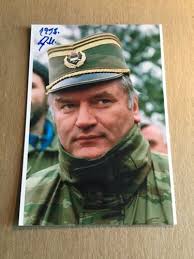 Ratko Mladic, Bosnia Serbia 🇷🇸 War Criminal hand signed | eBay