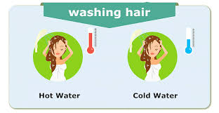 washing hair problems cold water or